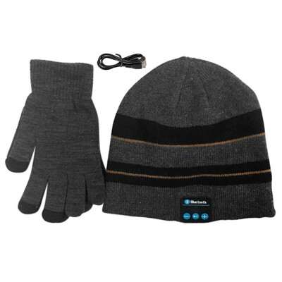 Bluetooth Smart Screen Beanie Cap Wireless Hat Built in Headphones Touched Screen Gloves 2 PcsSets
Bluetooth Smart Screen Beanie Cap Wireless Hat Built in Headphones Touched Screen Gloves 2 PcsSets