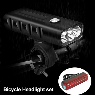 IPX5 Waterproof Headlights 3 Modes LED Bike Lights Front&Back Set Rechargeable Bike Lights Set
IPX5 Waterproof Headlights 3 Modes LED Bike Lights Front&Back Set Rechargeable Bike Lights Set