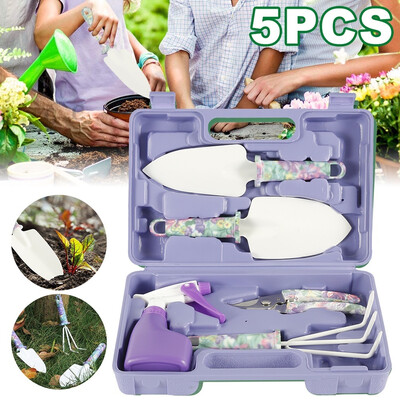 5 Pcs Household Multifunctiona Garden Planting Flower Herb Gardening Hand Tools Kit with Carrying Case
5 Pcs Household Multifunctiona Garden Planting Flower Herb Gardening Hand Tools Kit with Carrying Case