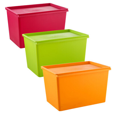 Van Gogh VENGO Limousin storage box large mixed color baina box household storage box storage box about 24L 3 Pack
Van Gogh VENGO Limousin storage box large mixed color baina box household storage box storage box about 24L 3 Pack