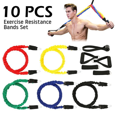 10PCS Exercise Resistance Bands Set - Upgraded Workout Bands with 5pcs Fitness Strength
10PCS Exercise Resistance Bands Set - Upgraded Workout Bands with 5pcs Fitness Strength