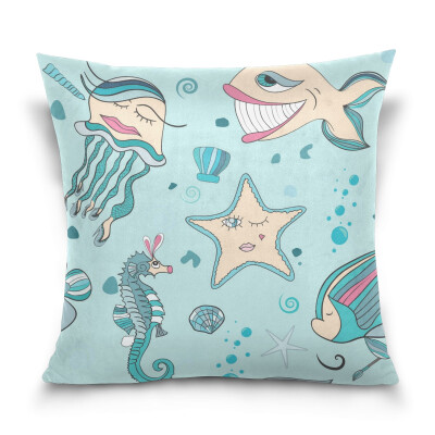 ALAZA Throw Pillow Cover 16 X 16 inch Cushion Cover with Sea World Printed Pillowcase
ALAZA Throw Pillow Cover 16 X 16 inch Cushion Cover with Sea World Printed Pillowcase