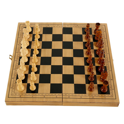3 in 1 International Wooden Chess Set Travel Chess Board Schaken Backgammon Draughts
3 in 1 International Wooden Chess Set Travel Chess Board Schaken Backgammon Draughts