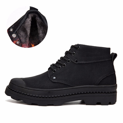 Winter mens plush lining warm cotton shoes high to help leather work shoes motorcycle boots Martin boots
Winter mens plush lining warm cotton shoes high to help leather work shoes motorcycle boots Martin boots