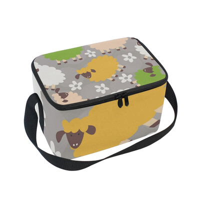 ALAZA Insulated Lunch Box Colorful Sheep Lunch Bag for Men Women Portable Tote Bag Cooler Bag
ALAZA Insulated Lunch Box Colorful Sheep Lunch Bag for Men Women Portable Tote Bag Cooler Bag