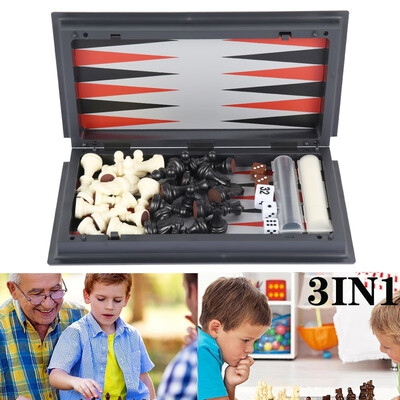 New Portable 3 in 1 Backgammon Magnetic Chess Set Folding Board Game International Chess Folding Chess
New Portable 3 in 1 Backgammon Magnetic Chess Set Folding Board Game International Chess Folding Chess