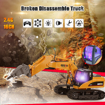 HUI NA TOYS NO1560 24G 16CH RC Excavator Broken Disassemble Truck Engineering Vehicle Toys
HUI NA TOYS NO1560 24G 16CH RC Excavator Broken Disassemble Truck Engineering Vehicle Toys