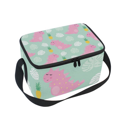ALAZA Insulated Lunch Box Pink Dinosaur With Pineapple Lunch Bag for Men Women Portable Tote Bag Cooler Bag
ALAZA Insulated Lunch Box Pink Dinosaur With Pineapple Lunch Bag for Men Women Portable Tote Bag Cooler Bag