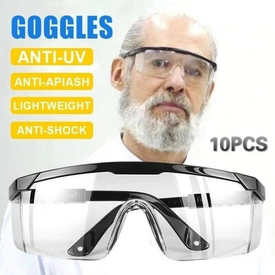 10Pcs Safety Glasses Personal Protective Equipment UV Protection Adult Over Glasses Goggle Eyewear Protection
10Pcs Safety Glasses Personal Protective Equipment UV Protection Adult Over Glasses Goggle Eyewear Protection