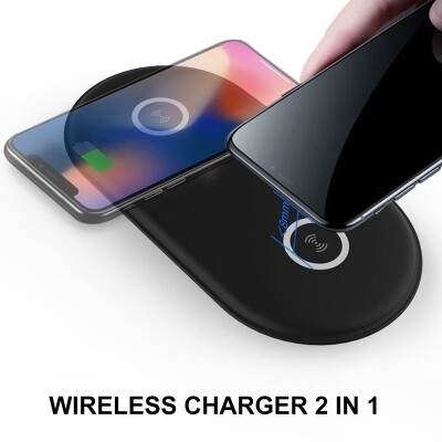Willstar 2 In 1 Dual Charging Wireless Charger Qi Wireless Charger Fast Charging Pad Desktop for IPhone Samsung Huawei
Willstar 2 In 1 Dual Charging Wireless Charger Qi Wireless Charger Fast Charging Pad Desktop for IPhone Samsung Huawei