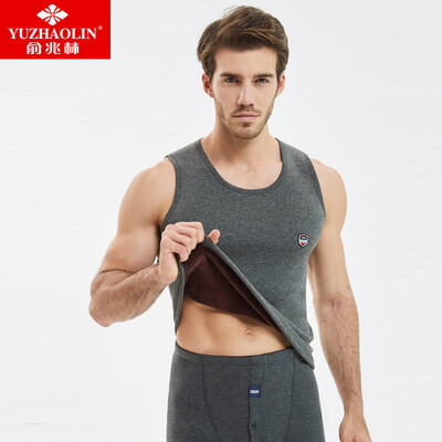 Yu Zhaolin YUZHAOLIN warm vest mens plus velvet thick elastic round neck color spinning thermal underwear single shirt middle-aged mens vest mens dark gray
Yu Zhaolin YUZHAOLIN warm vest mens plus velvet thick elastic round neck color spinning thermal underwear single shirt middle-aged mens vest mens dark gray
