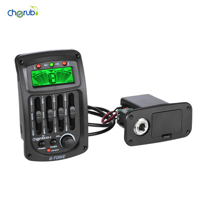 Cherub GS-3 Acoustic 4-Band EQ Equalizer Guitar Preamp Piezo Amplifier with Tuner&Phase Function LCD Display
Cherub GS-3 Acoustic 4-Band EQ Equalizer Guitar Preamp Piezo Amplifier with Tuner&Phase Function LCD Display
