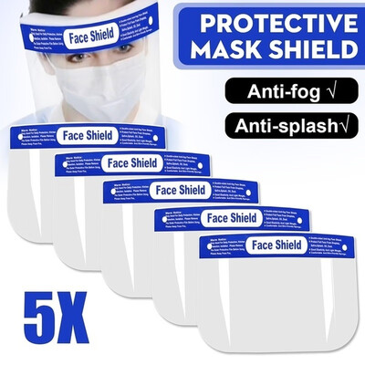 135PCS New Transparent Adjustable Full Face Clear Protective Mask Anti-droplets Anti-fog Dust-proof Face Shield
135PCS New Transparent Adjustable Full Face Clear Protective Mask Anti-droplets Anti-fog Dust-proof Face Shield