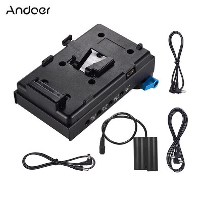 Andoer V Mount V-lock Battery Plate Adapter with 15mm Dual Hole Rod Clamp EN-EL15 Dummy Battery Adapter for BMCC BMPCC Nikon D850
Andoer V Mount V-lock Battery Plate Adapter with 15mm Dual Hole Rod Clamp EN-EL15 Dummy Battery Adapter for BMCC BMPCC Nikon D850