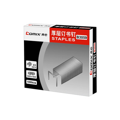 Comix 2313 Staples 100 Sheet Capacity Chisel Point for Business Office School Students Stapler Supplies Total 1000 Staples
Comix 2313 Staples 100 Sheet Capacity Chisel Point for Business Office School Students Stapler Supplies Total 1000 Staples