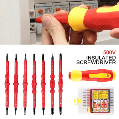 8 In 1 Multi-purpose Electricans Insulated Electric Screwdriver Repair Hand Tools Kit Set
8 In 1 Multi-purpose Electricans Insulated Electric Screwdriver Repair Hand Tools Kit Set