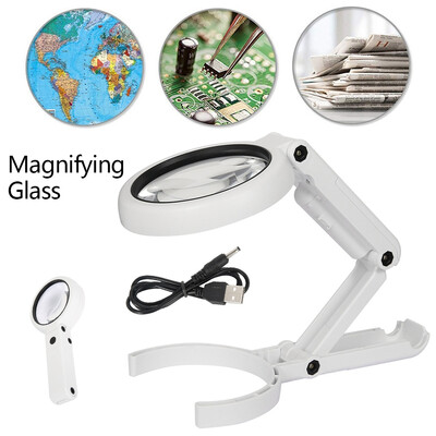 511X LED Lighted Hands Magnifying Glass Illuminated Magnifier For Reading Inspection Soldering Needlework Repair
511X LED Lighted Hands Magnifying Glass Illuminated Magnifier For Reading Inspection Soldering Needlework Repair
