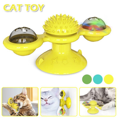 Cute Domestic Cat Toys Training Rotary Puzzle Turntable Supplies Windmill Kitty Game Interactive Ball
Cute Domestic Cat Toys Training Rotary Puzzle Turntable Supplies Windmill Kitty Game Interactive Ball