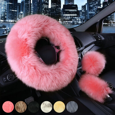3 Pcsset Charm Warm Winter Long Woolen Plush Cars Steering Wheel Cover Woolen Car Handbrake Accessory
3 Pcsset Charm Warm Winter Long Woolen Plush Cars Steering Wheel Cover Woolen Car Handbrake Accessory