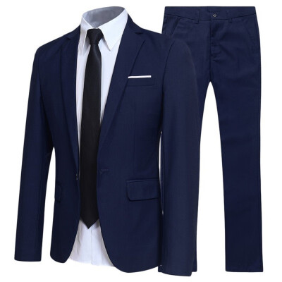 New Mens Slim Business Casual Suit two-piece Sports Jacket Suit Pant one button Groom suit S-6XL Clearance Sale
New Mens Slim Business Casual Suit two-piece Sports Jacket Suit Pant one button Groom suit S-6XL Clearance Sale
