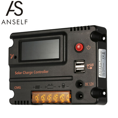 Anself 10A 12V 24V LCD Solar Charge Controller Panel Battery Regulator Auto Switch Overload Protection Temperature Compensation
Anself 10A 12V 24V LCD Solar Charge Controller Panel Battery Regulator Auto Switch Overload Protection Temperature Compensation