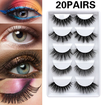New Style 51020 Pairs Natural False Eyelashes Soft Cross Long Lashes Multilayer Fake Eyelashes Women Makeup Tools
New Style 51020 Pairs Natural False Eyelashes Soft Cross Long Lashes Multilayer Fake Eyelashes Women Makeup Tools
