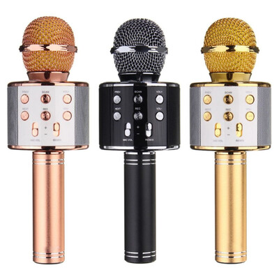 WS-858 Wireless Bluetooth Karaoke Handheld Microphone USB KTV Microfone Player Bluetooth Mic Speaker Record Music Microphon
WS-858 Wireless Bluetooth Karaoke Handheld Microphone USB KTV Microfone Player Bluetooth Mic Speaker Record Music Microphon