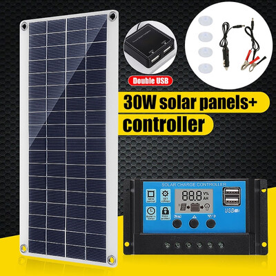 30W 12V 24V Double USB Output Ports Solar Charging Panel Board for HomeOutdoor Camping Car
30W 12V 24V Double USB Output Ports Solar Charging Panel Board for HomeOutdoor Camping Car