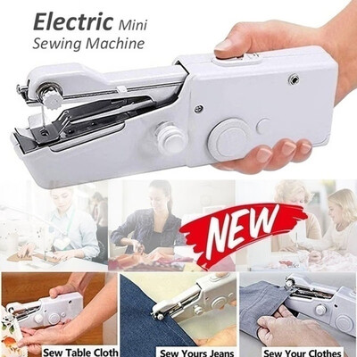Mini Portable Handheld Sewing Machine Sew Needlework Cordless Clothes Fabrics Electric Sewing Machines
Mini Portable Handheld Sewing Machine Sew Needlework Cordless Clothes Fabrics Electric Sewing Machines