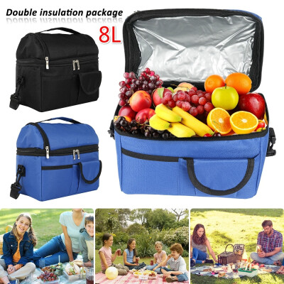 Large 8L Double-layer Insulated Lunch Bag Cool Bag Work Picnic Adult Kids Food Storage Lunch Box
Large 8L Double-layer Insulated Lunch Bag Cool Bag Work Picnic Adult Kids Food Storage Lunch Box