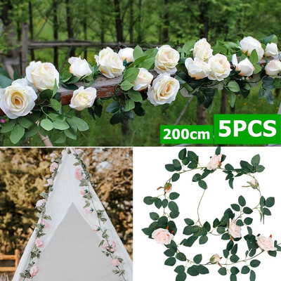 200cm Artificial Fake Rose Flower Vine Leaf Hanging Rattan Garland Plants Greenery Leaves Wedding Party Home Outdoor Garden Decor
200cm Artificial Fake Rose Flower Vine Leaf Hanging Rattan Garland Plants Greenery Leaves Wedding Party Home Outdoor Garden Decor