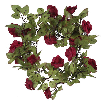 Willstar Artificial Flowers Rose Ivy Vine Wedding Decor Real Touch Silk Flower Garland String With Leaves for Home Hanging Decor
Willstar Artificial Flowers Rose Ivy Vine Wedding Decor Real Touch Silk Flower Garland String With Leaves for Home Hanging Decor