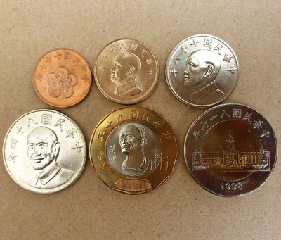 6 PCS SET Coins of Republic of China Taiwan Chiang Kaishek 05 1 5 10 20 50 New Taiwan dollar
6 PCS SET Coins of Republic of China Taiwan Chiang Kaishek 05 1 5 10 20 50 New Taiwan dollar