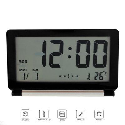 Willstar LCD Digital Large Screen Folding Electronic Alarm Clock Travel Clock with Temperature Date Time Calendar
Willstar LCD Digital Large Screen Folding Electronic Alarm Clock Travel Clock with Temperature Date Time Calendar