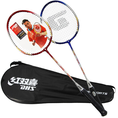 Double Happiness DHS badminton racket to shoot entertainment fitness entry aluminum alloy badminton racket E1001 has threaded
Double Happiness DHS badminton racket to shoot entertainment fitness entry aluminum alloy badminton racket E1001 has threaded