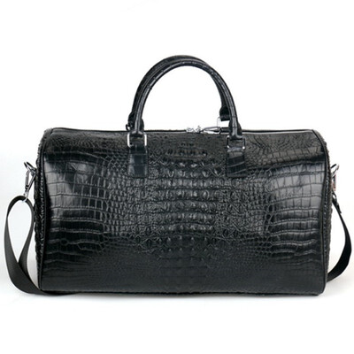 Male Genuine Leather Travel Bag Large Crocodile pattern Big Fitness Handbag Luggage Drums Shoulder Business Bags Black Handbags
Male Genuine Leather Travel Bag Large Crocodile pattern Big Fitness Handbag Luggage Drums Shoulder Business Bags Black Handbags