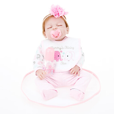 Reborn Baby Doll Girl Baby Bath Toy Full Silicone Body Eyes Close Sleeping Baby Doll With Clothes 22inch 55cm Lifelike Cute Gifts
Reborn Baby Doll Girl Baby Bath Toy Full Silicone Body Eyes Close Sleeping Baby Doll With Clothes 22inch 55cm Lifelike Cute Gifts