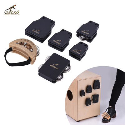 GECKO GK Series Cajon Box Drum Companions Set Including Castanets Jingle Bells Foot Tambourine Percussion Instruments
GECKO GK Series Cajon Box Drum Companions Set Including Castanets Jingle Bells Foot Tambourine Percussion Instruments