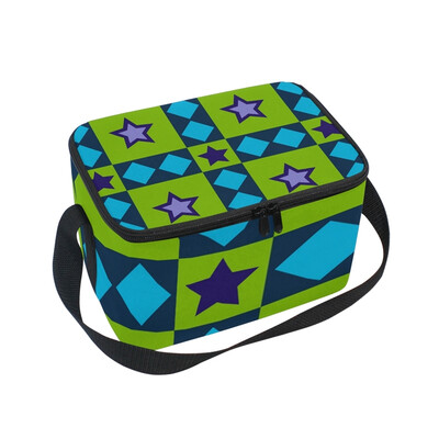 ALAZA Insulated Lunch Box Green Stars Lunch Bag for Men Women Portable Tote Bag Cooler Bag
ALAZA Insulated Lunch Box Green Stars Lunch Bag for Men Women Portable Tote Bag Cooler Bag