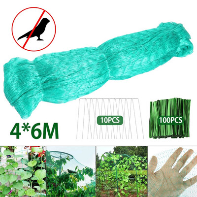 1 PC 4x6M Green Garden Net Plant Pond Bird Net Protection Fruit TRP10 Ground Nail 100pcs Strap
1 PC 4x6M Green Garden Net Plant Pond Bird Net Protection Fruit TRP10 Ground Nail 100pcs Strap