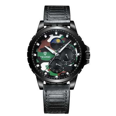 TEVISE T815A Stainless Steel Watch Wrist Watch Top Brand Luxury Quartz Watch Men Casual Leather Luminous Waterproof Moon phase Wat
TEVISE T815A Stainless Steel Watch Wrist Watch Top Brand Luxury Quartz Watch Men Casual Leather Luminous Waterproof Moon phase Wat