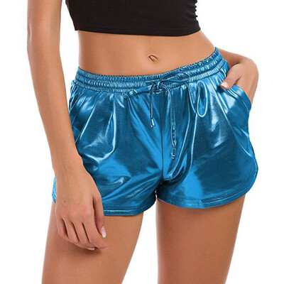 New Women Hot PU Shorts Summer Beach Casual Lace Up Shorts Solid Color Loose Mid Elastic Waist Sexy Shorts
New Women Hot PU Shorts Summer Beach Casual Lace Up Shorts Solid Color Loose Mid Elastic Waist Sexy Shorts