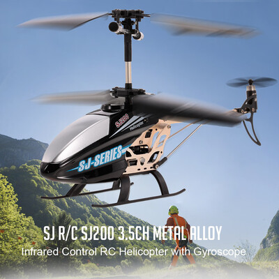 SJ RC SJ200 35CH Metal Alloy Infrared Control RC Helicopter with Gyroscope for Kids Toys Children Gift
SJ RC SJ200 35CH Metal Alloy Infrared Control RC Helicopter with Gyroscope for Kids Toys Children Gift