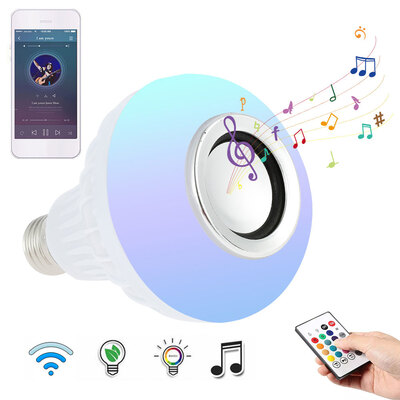 Willstar 12W B22 Lamp Smart LED Light Bulb Bluetooth RGB Colour Music Speaker with Remote
Willstar 12W B22 Lamp Smart LED Light Bulb Bluetooth RGB Colour Music Speaker with Remote
