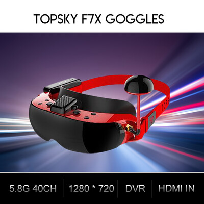 TOPSKY F7X 58G 40CH 1280 720 High Definition FPV Goggles with DVR Record Function for RC Racing Quadcopter Drone
TOPSKY F7X 58G 40CH 1280 720 High Definition FPV Goggles with DVR Record Function for RC Racing Quadcopter Drone