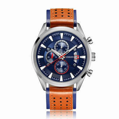 Curren Leather Band Watches Fashion Business Men Quartz Wrist Casual Sports Watches Chronograph Sub-Dials Male Wristwatch
Curren Leather Band Watches Fashion Business Men Quartz Wrist Casual Sports Watches Chronograph Sub-Dials Male Wristwatch