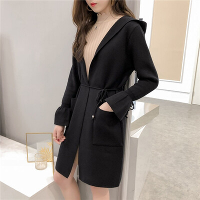 Fall 2018 new sweater womens long cap waist horn sleeves knitted jacket womens euramerican style
Fall 2018 new sweater womens long cap waist horn sleeves knitted jacket womens euramerican style