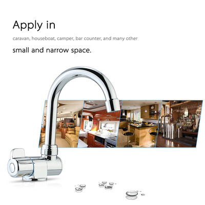 DeckWall Mounted Rotating RV Faucet High-end Kitchen Faucet for Camper Recreational Vehicle Motorhome Travel Trailer
DeckWall Mounted Rotating RV Faucet High-end Kitchen Faucet for Camper Recreational Vehicle Motorhome Travel Trailer