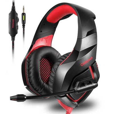 ONIKUMA K1 Gaming Over-ear Headset 35mm Stereo On-ear Headphones w Retractable Microphone Volume Control Noise Canceling for La
ONIKUMA K1 Gaming Over-ear Headset 35mm Stereo On-ear Headphones w Retractable Microphone Volume Control Noise Canceling for La