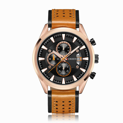 Curren Leather Band Watches Fashion Business Men Quartz Wrist Casual Sports Watches Chronograph Sub-Dials Male Wristwatch
Curren Leather Band Watches Fashion Business Men Quartz Wrist Casual Sports Watches Chronograph Sub-Dials Male Wristwatch